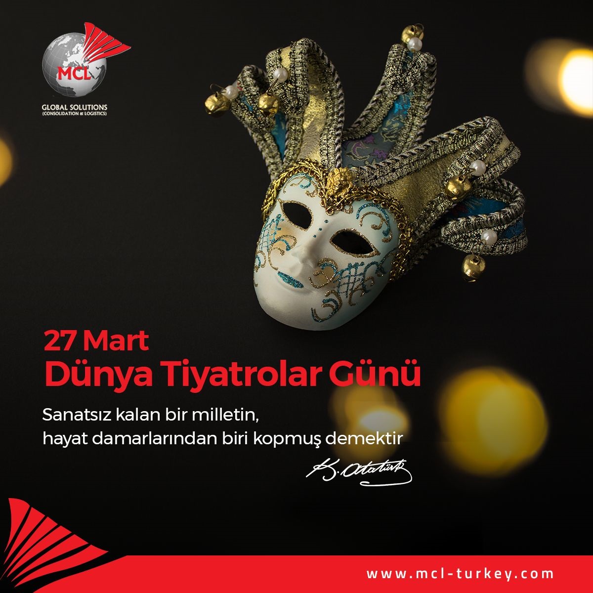Tiyatroya gönül vermiş herkesin #27MartDünyaTiyatroGünü kutlu olsun!