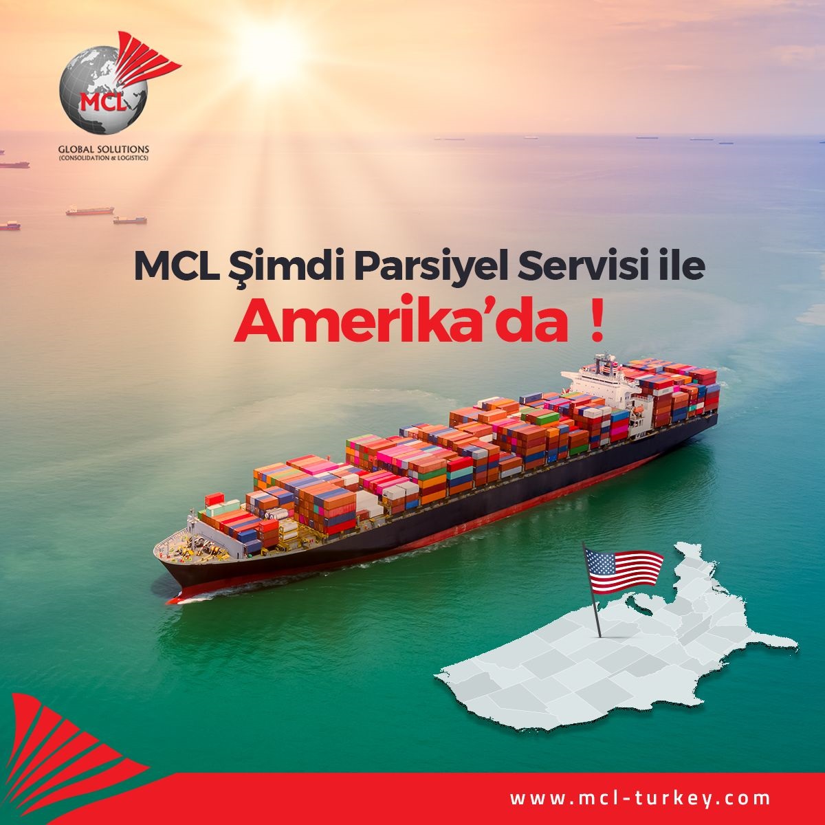 MCL şimdi Parsiyel Servis ile Amerika’da!