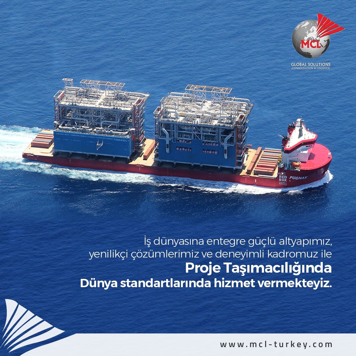 Proje Taşımacılığında Dünya standartlarında hizmet vermekteyiz.