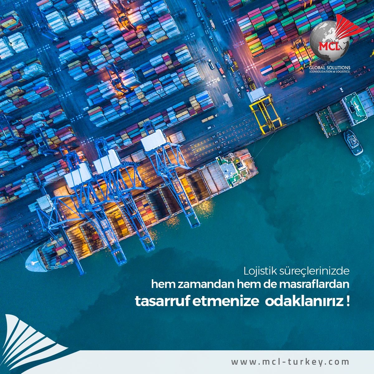 Lojistik süreçlerinizde hem zamandan hem de masraftan tasarruf etmenize odaklanırız...